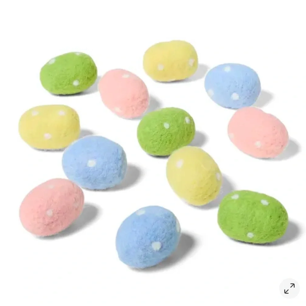 Sur La Table NWT Felt Egg 12-Piece Scatter